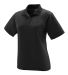 5097 Augusta Ladies' Wicking Mesh Sport Polo Black front view