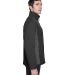 D997 Devon & Jones Men's Soft Shell Colorblock Jac BLCK/ DK CHRCOAL side view