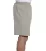 8187 Champion 6.3 oz. Ringspun Cotton Gym Shorts in Oxford grey heather side view