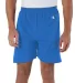 8187 Champion 6.3 oz. Ringspun Cotton Gym Shorts in Royal blue front view