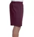 8187 Champion 6.3 oz. Ringspun Cotton Gym Shorts in Maroon side view