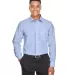 DG520 Devon & Jones Men's Crown Collection™ Glen WHT/ LT FR BLUE front view