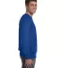 Champion S1049 Logo Reverse Weave Pullover Sweatsh in Athletic royal side view