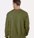 Champion S1049 Logo Reverse Weave Pullover Sweatsh in Fresh olive back view