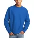 S1049 Champion Logo Reverse Weave Pullover Sweatsh Athletic Royal front view