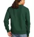 Champion S1049 Logo Reverse Weave Pullover Sweatsh in Dark green back view