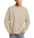 Champion S1049 Logo Reverse Weave Pullover Sweatsh in Oatmeal heather front view