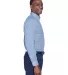 D640 Devon & Jones Men's Crown Collection™ Gingh FRENCH BLUE side view