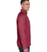 DG793 Devon & Jones Men's Bristol Full-Zip Sweater RED HEATHER side view