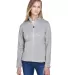 DG793W Devon & Jones Ladies' Bristol Full-Zip Swea GREY HEATHER front view