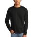 Champion CC8C Logo Long-Sleeve Tagless Tee in Black front view