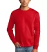 CC8C Champion Logo Long-Sleeve Tagless Tee Red front view