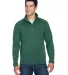 DG792 Devon & Jones Adult Bristol Sweater Fleece Q FOREST HEATHER front view