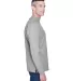 D420 Devon & Jones Adult Sueded Cotton Jersey Mock GREY HEATHER side view