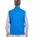 DG797 Devon & Jones Men's Newbury Mélange Fleece  FRENCH BLUE HTHR back view