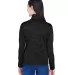 DG798W Devon & Jones Ladies' Newbury Mélange Flee BLACK HEATHER back view