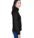 DG798W Devon & Jones Ladies' Newbury Mélange Flee BLACK HEATHER side view