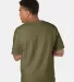 Champion T105 Logo Heritage Jersey T-Shirt Fresh Olive back view