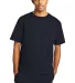 Champion T105 Logo Heritage Jersey T-Shirt Navy front view
