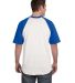 423 Augusta Sportswear Adult Short-Sleeve Baseball in White/ royal back view