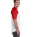 423 Augusta Sportswear Adult Short-Sleeve Baseball in White/ red side view