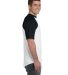423 Augusta Sportswear Adult Short-Sleeve Baseball in White/ black side view