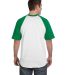 423 Augusta Sportswear Adult Short-Sleeve Baseball in White/ kelly back view