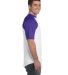 423 Augusta Sportswear Adult Short-Sleeve Baseball in White/ purple side view