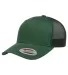 Yupoong 6606 Retro Trucker Hat in Evergreen side view