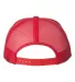Yupoong 6606 Retro Trucker Hat in Red back view
