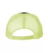 Yupoong 6606 Retro Trucker Hat in Charcoal/ neon green back view