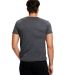 US Blanks US2200 Men's V Neck T Shirts in Heather charcoal back view