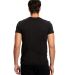 US Blanks US2200 Men's V Neck T Shirts in Black back view