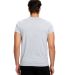 US Blanks US2200 Men's V Neck T Shirts in Heather grey back view