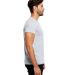 US Blanks US2200 Men's V Neck T Shirts in Heather grey side view
