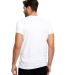 US Blanks US2200 Men's V Neck T Shirts in White back view