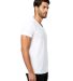 US Blanks US2200 Men's V Neck T Shirts in White side view