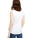 US Blanks US116 Women's Tri-Blend Muscle Tank in White back view