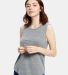 US Blanks US116 Women's Tri-Blend Muscle Tank in Tri grey front view