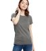 US Blanks US100 Women's Jersey T-Shirt in Asphalt front view