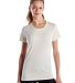 US Blanks US100 Women's Jersey T-Shirt in Cream front view