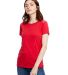 US Blanks US100 Women's Jersey T-Shirt in Red front view