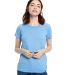 US Blanks US100 Women's Jersey T-Shirt in Big blue front view