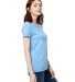 US Blanks US100 Women's Jersey T-Shirt in Big blue side view