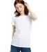 US Blanks US100 Women's Jersey T-Shirt in White front view