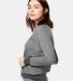 US Blanks US870 Women's Raglan Pullover in Tri grey side view