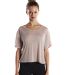 US Blanks US309 Women's Modal Flowy Crop Top in Champagne front view