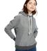 US Blanks US897 Unisex Urban Terry Pullover Hoodie TRI GREY front view