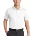 Nike Golf 746099  Dri-FIT Solid Icon Pique Modern  White front view