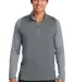 Nike Golf 779795  Dri-FIT Stretch 1/2-Zip Cover-Up DkGy/ClGy/Chrt front view